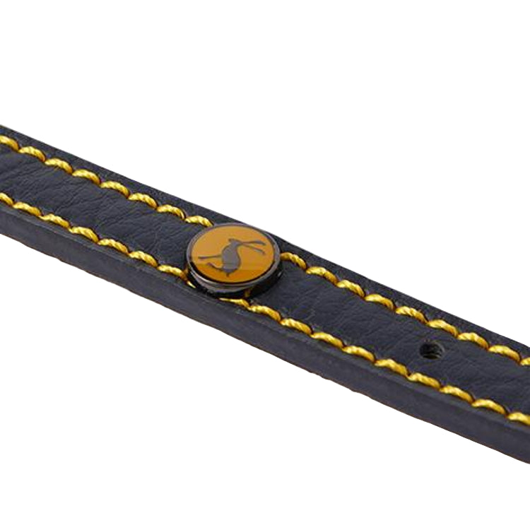 Joules Leather Dog Collar - Navy