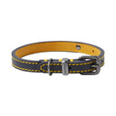 Joules Leather Dog Collar - Navy