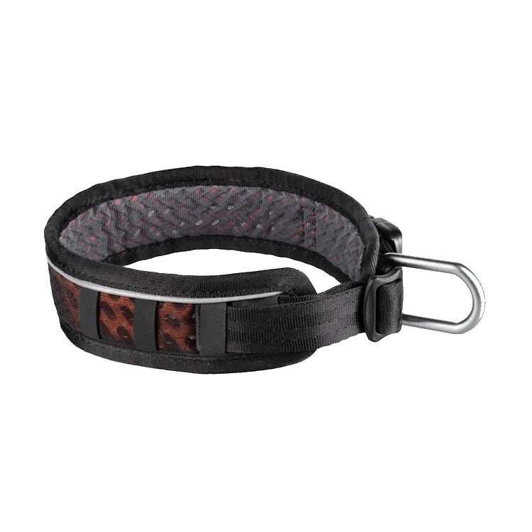 Non-Stop Dogwear Rock Adjustable Dog Collar - Black/Orange