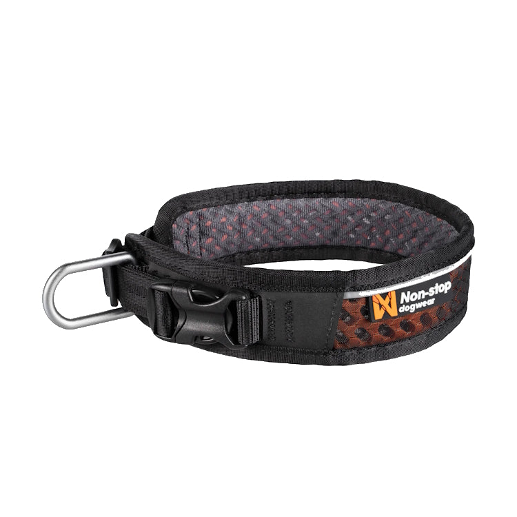 Non-Stop Dogwear Rock Adjustable Dog Collar - Black/Orange