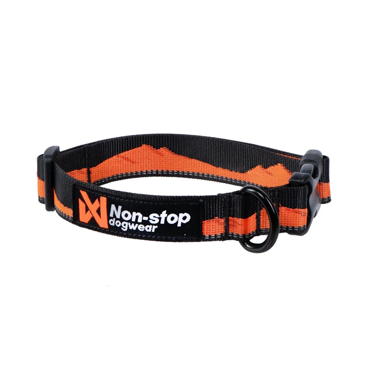 Non-Stop Dogwear Trail Quest Dog Collar - Orange/Black