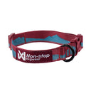 Non-Stop Dogwear Trail Quest Dog Collar - Teal/Wine