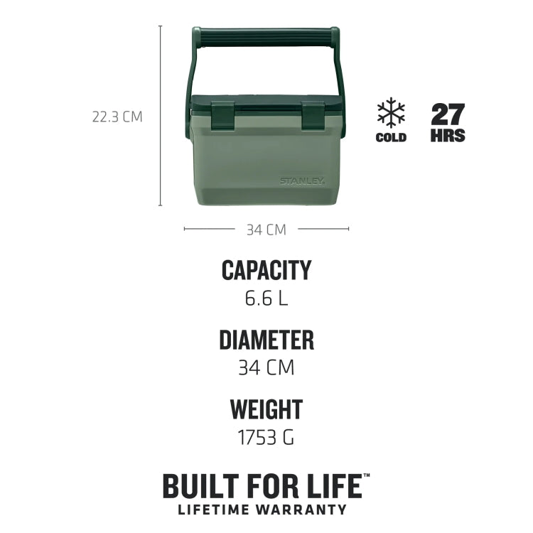 Stanley Easy Carry Outdoor Cooler - Stanley Green - 6.6L