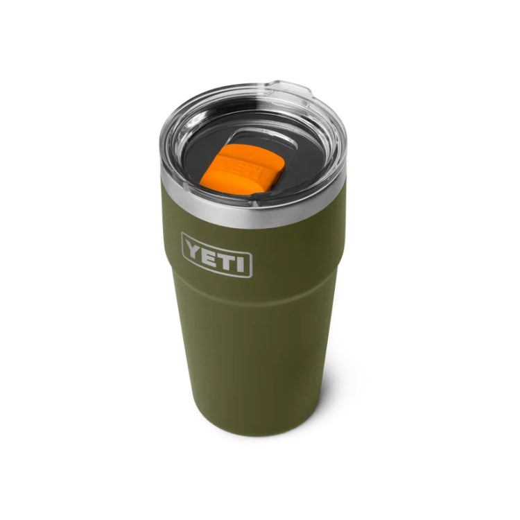 Yeti 20oz Single Stackable Cup - Olive/King Crab Orange