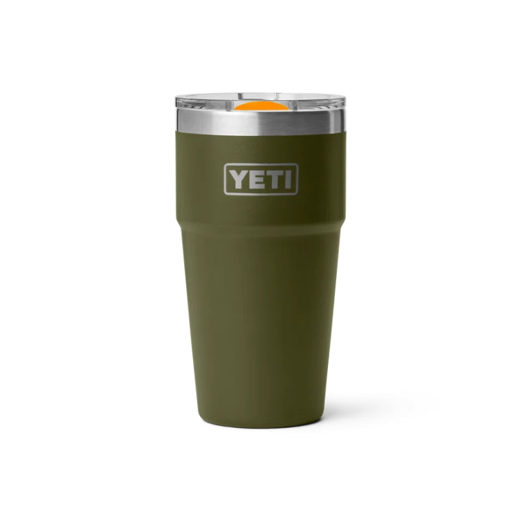 Yeti 20oz Single Stackable Cup - Olive/King Crab Orange
