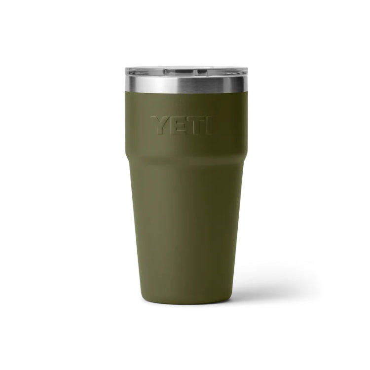 Yeti 20oz Single Stackable Cup - Olive/King Crab Orange