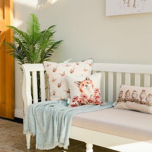 Wrendale Designs Poppy Fields Fox Cushion