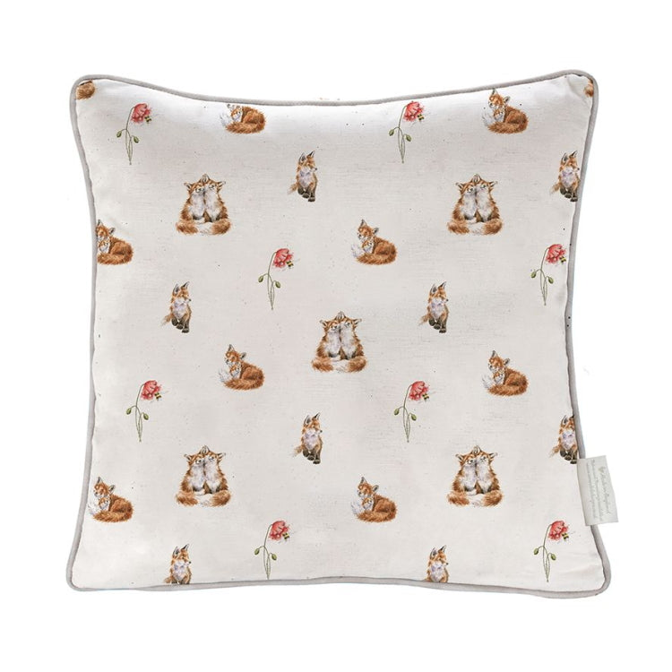 Wrendale Designs Poppy Fields Fox Cushion