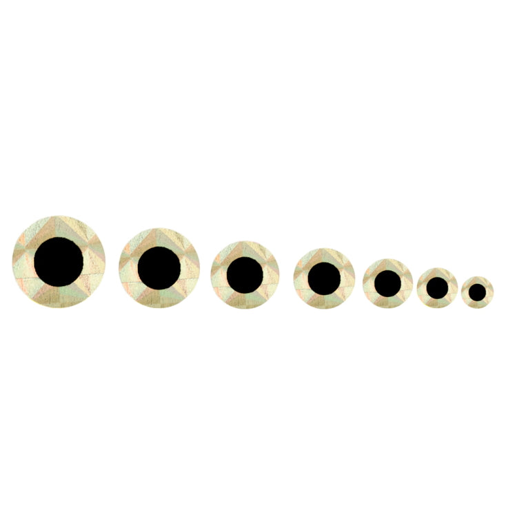 Fulling Mill Flat Stick On Eyes - Silver