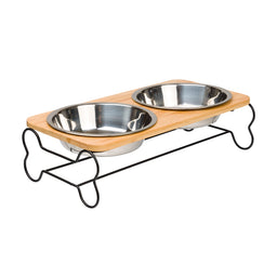House of Paws Dual Wire Dog Feeder