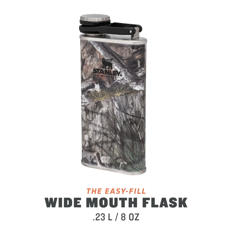Classic Easy Fill Wide Mouth Flask, Mossy Oak, 0.23 L