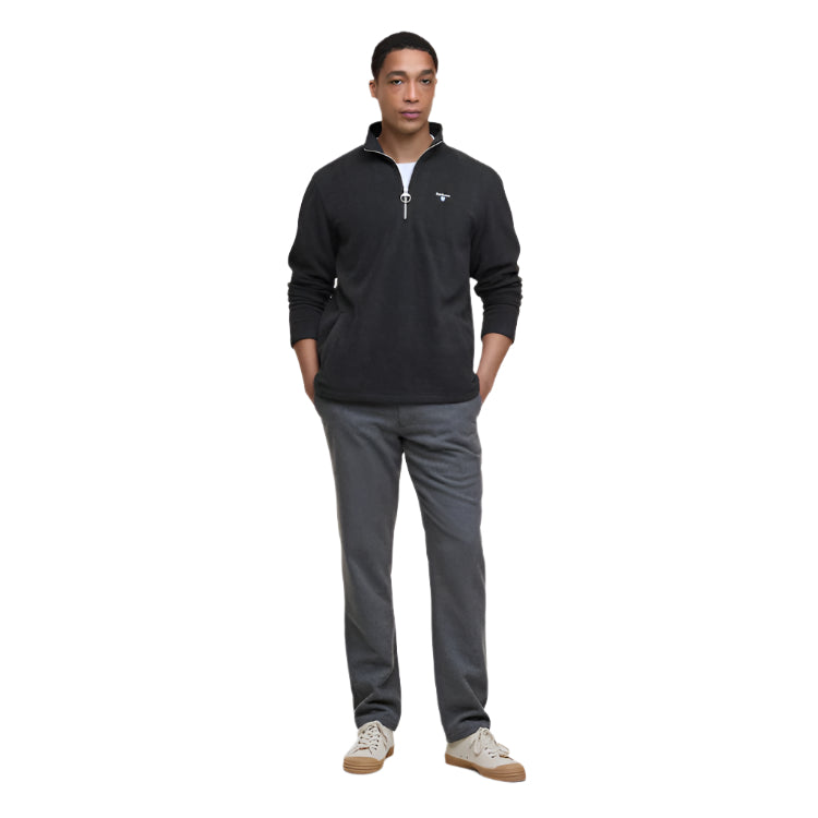 Barbour Essentials Half Zip Fleece - Charcoal Marl