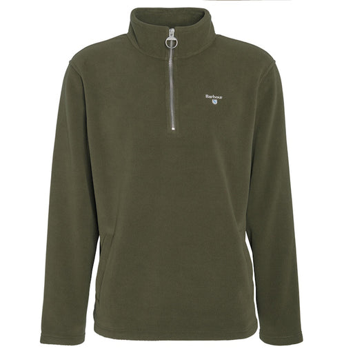 Barbour Essentials Half Zip Fleece - Mid Olive