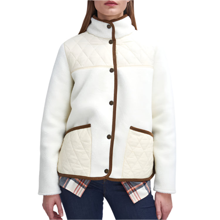 Barbour Ladies Brambles Fleece - Winter Pearl