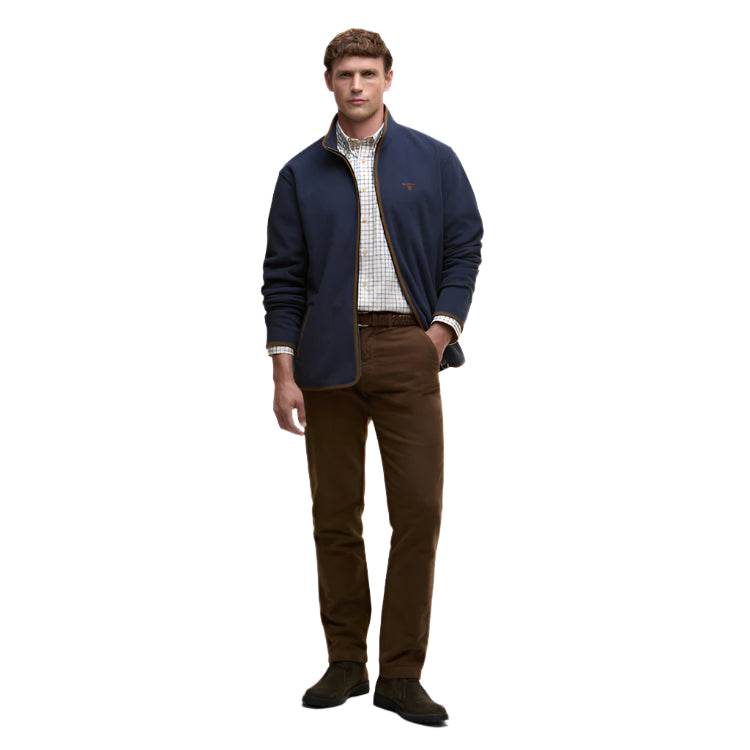 Barbour Harwood Zip Thru Fleece - Navy