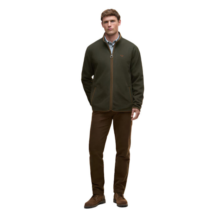 Barbour Harwood Zip Thru Fleece - Olive