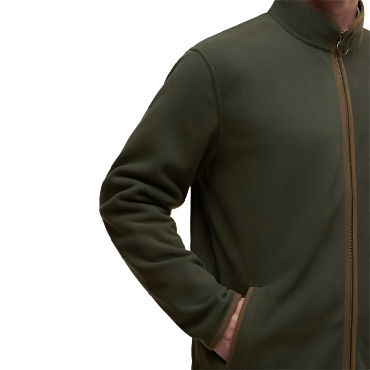 Barbour Harwood Zip Thru Fleece - Olive