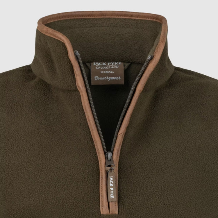 Jack Pyke Ladies Fleece Pullover - Dark Olive
