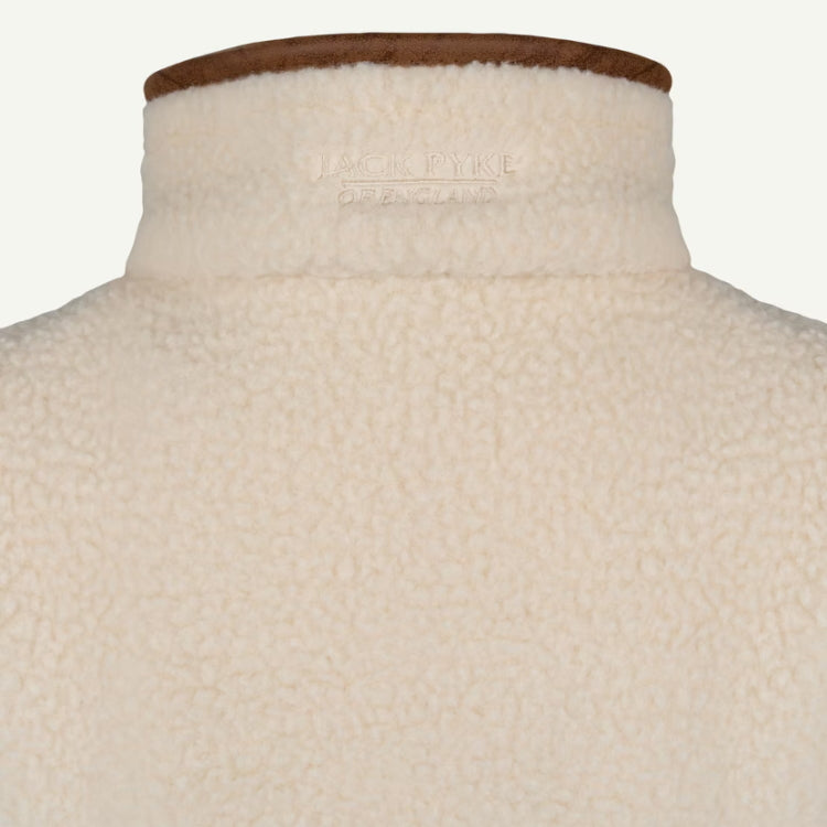 Jack Pyke Ladies 1/2 Zip Sherpa Fleece Pullover - Sail