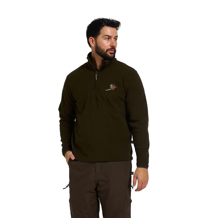 Jack Pyke Pheasant Motif Fleece Top - Olive