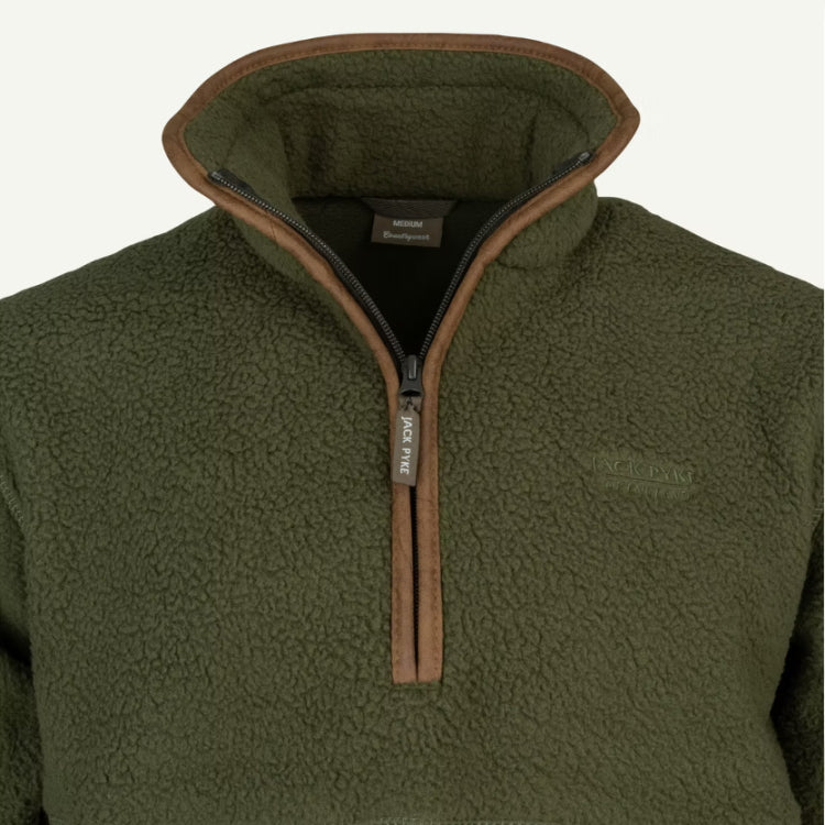 Jack Pyke 1/2 Zip Sherpa Fleece Pullover - Olive