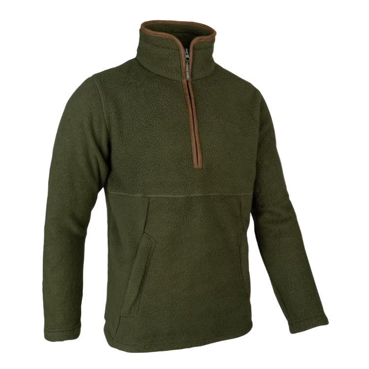 Jack Pyke 1/2 Zip Sherpa Fleece Pullover - Olive