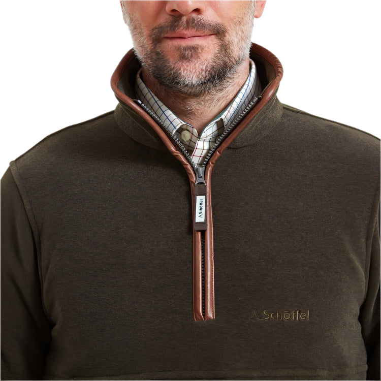 Schoffel Berkeley 1/4 Zip Fleece - Dark Olive