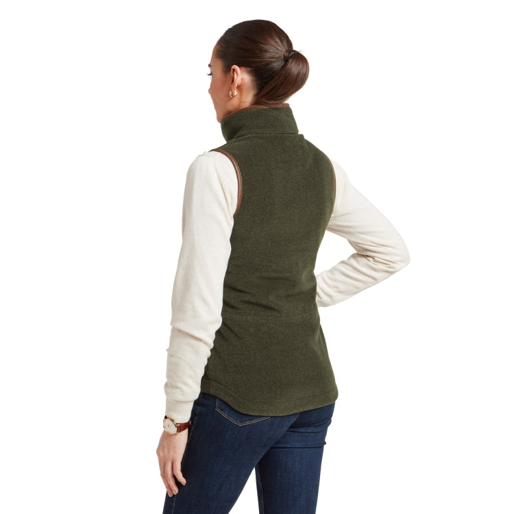 Schoffel Ladies Lyndon Fleece Gilet - Dark Olive