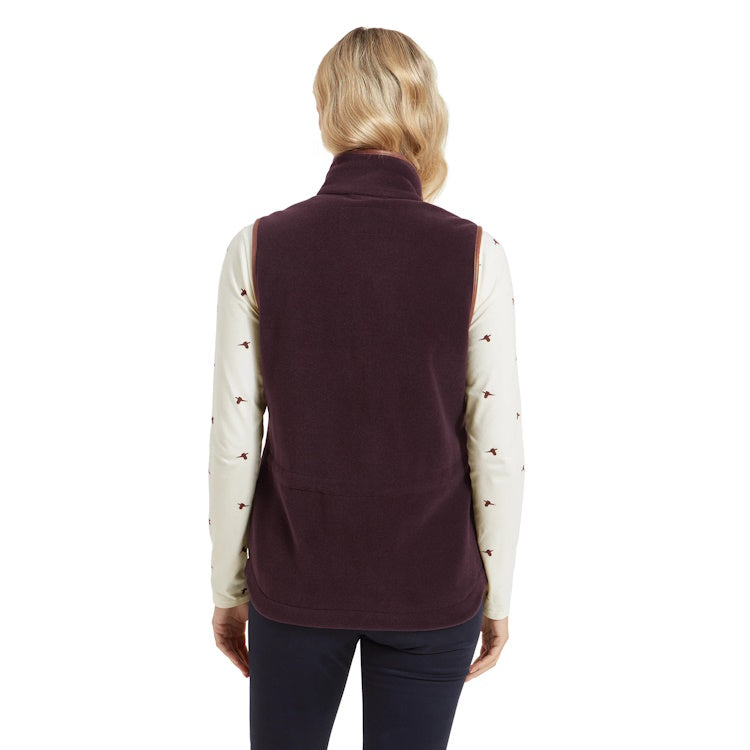 Schoffel Ladies Lyndon Fleece Gilet - Port