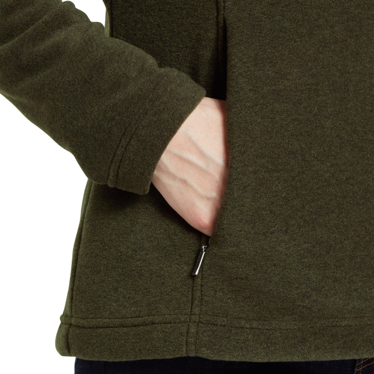 Schoffel Ladies Tilton II 1/4 Zip Fleece - Dark Olive