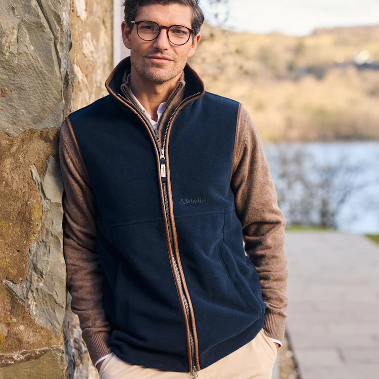 Schoffel Oakham Fleece Gilet - Navy