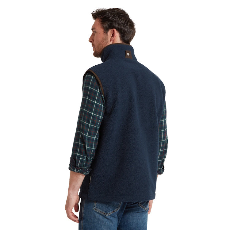 Schoffel Oakham Retro Fleece Gilet - True Navy