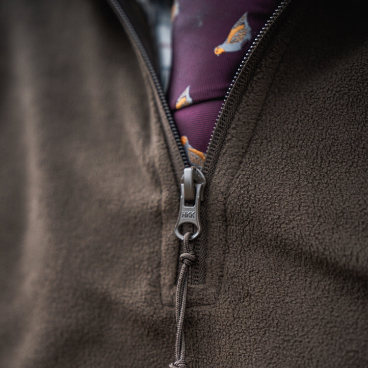 Seeland Benjamin Half Zip Fleece - Dark Brown