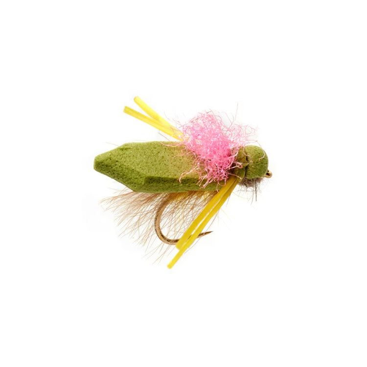 Procters Flip Flop Tussock Cicada Pink Wing Fly - John Norris
