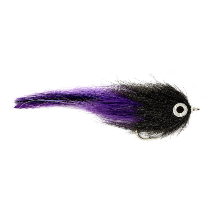 Black and Purple Brushy Flies