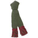 Pennine Contrast Garters - Olive/Ruby