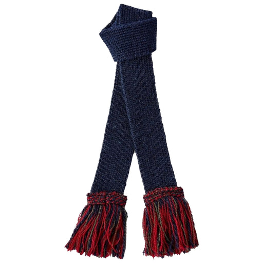 Pennine Merino Contrast Garters - Mid Navy