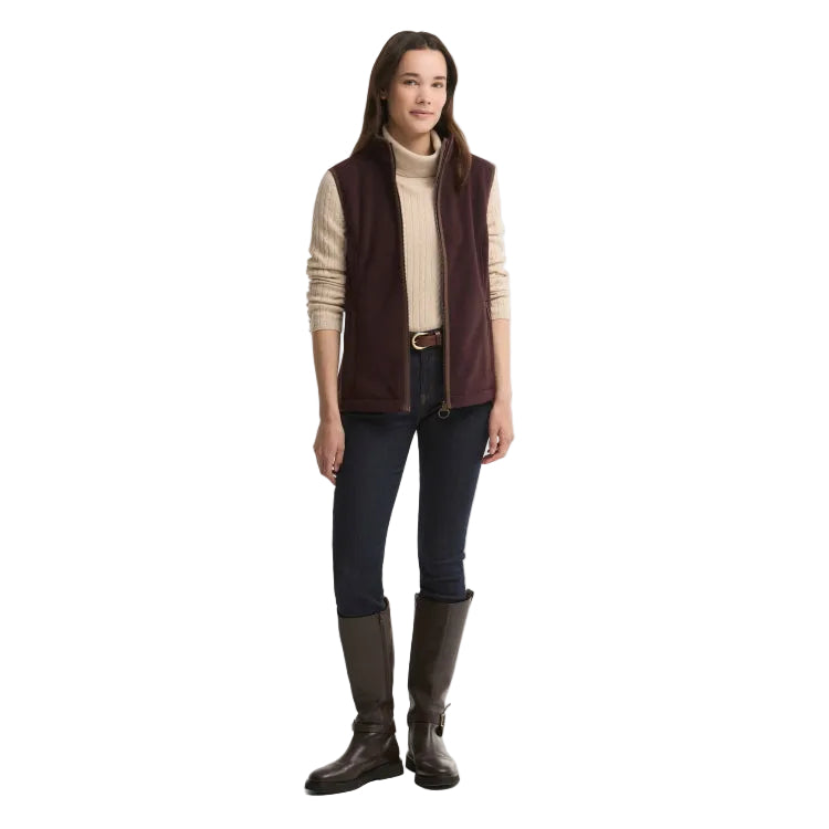 Barbour Ladies Country Colton Fleece Gilet - Fig