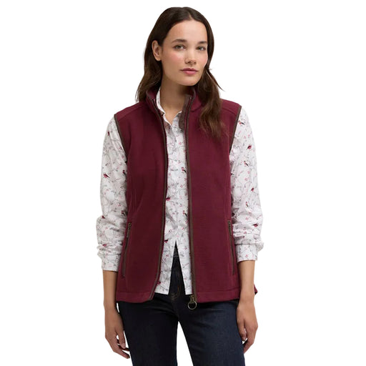 Barbour Ladies Country Colton Fleece Gilet - Port
