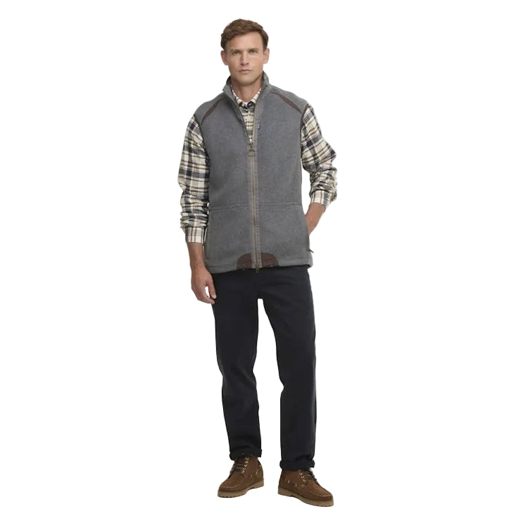 Barbour Langdale Fleece Gilet - Dark Grey Marl