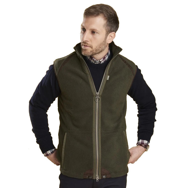 Barbour Langdale Fleece Gilet Olive John Norris