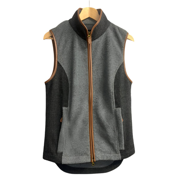 Gunner and Hound Ladies Tweed Incorporated Gilet - Slate Grey