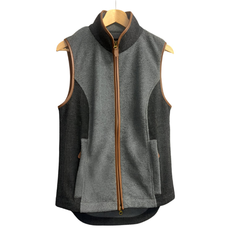 Gunner and Hound Ladies Tweed Incorporated Gilet - Slate Grey