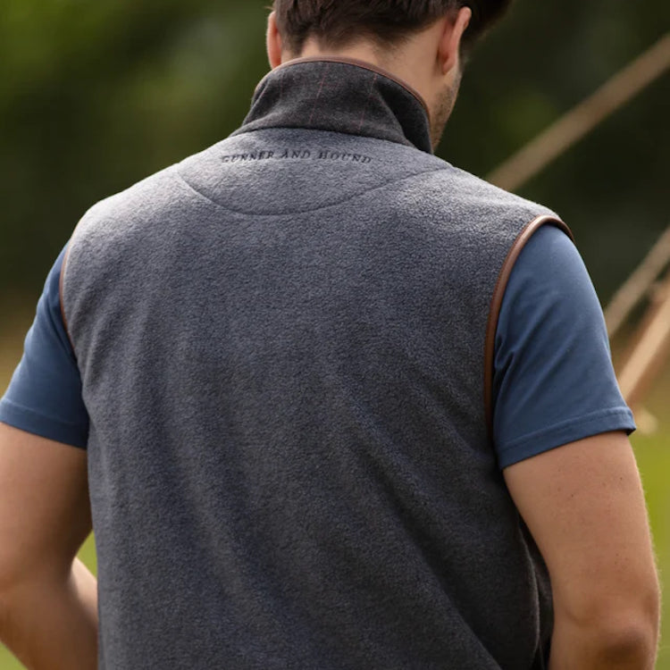 Gunner and Hound Tweed Incorporated Gilet - Slate Grey