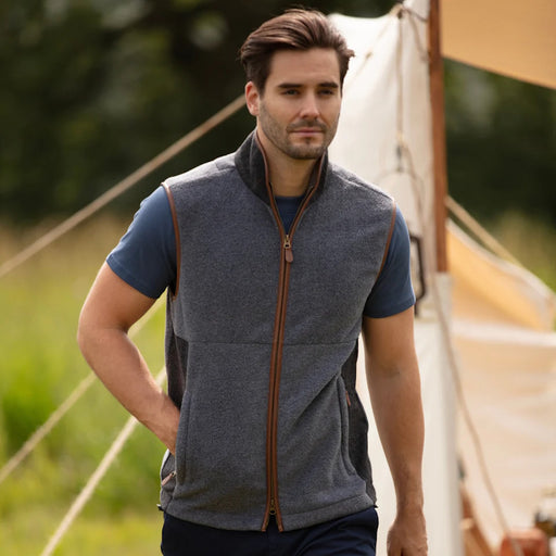 Gunner and Hound Tweed Incorporated Gilet - Slate Grey