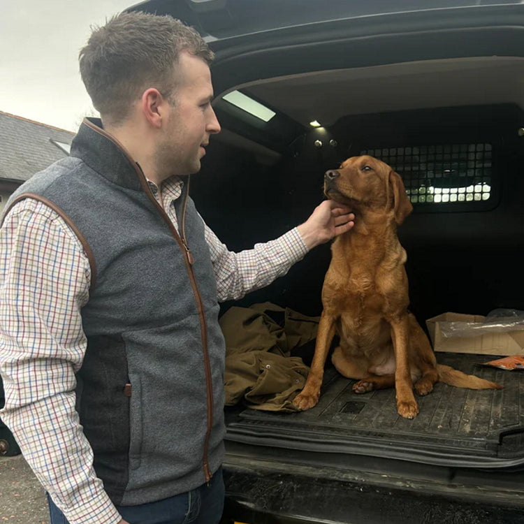 Gunner and Hound Tweed Incorporated Gilet - Slate Grey