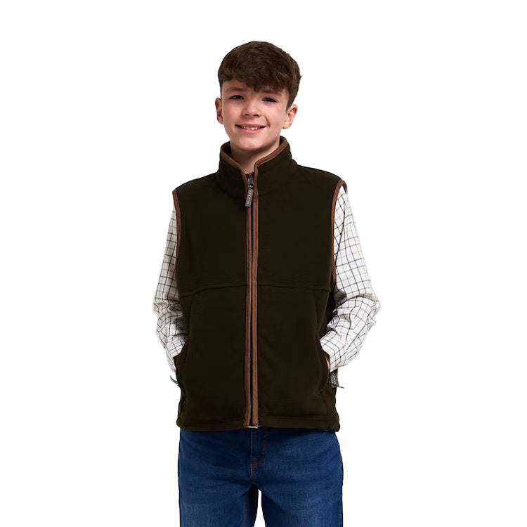 Jack Pyke Junior Countryman Fleece Gilet - Dark Olive