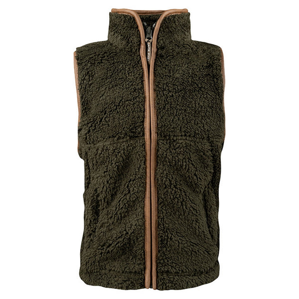 Jack Pyke Junior Sherpa Fleece Gilet - Dark Olive