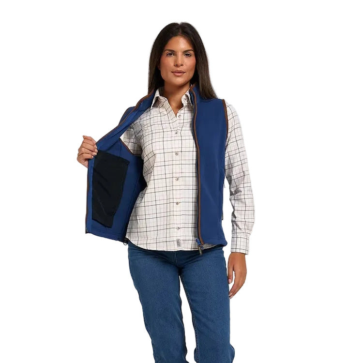 Jack Pyke Ladies Countryman Fleece Gilet - Denim