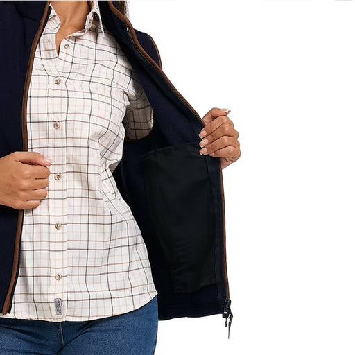 Jack Pyke Ladies Countryman Fleece Gilet - Navy
